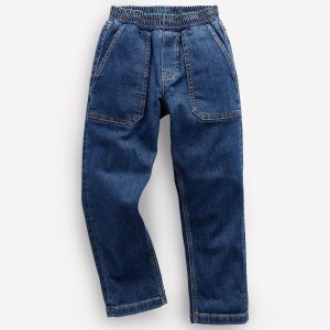 Pull-On Jeans-Mid Wash