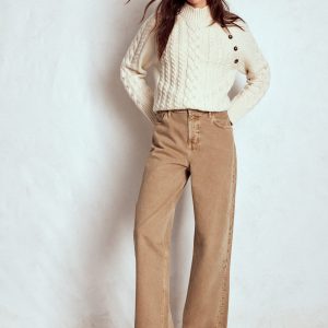 Barrel Jeans-Tobacco