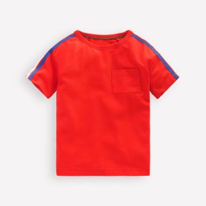 Rainbow Raglan T-shirt-VERMILLION ORANGE