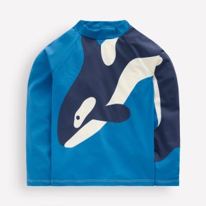 Sun Safe Fun Rash Vest-Swimming Whale