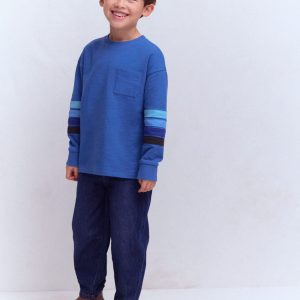 Relaxed Mid-weight T-shirt-Bluejay