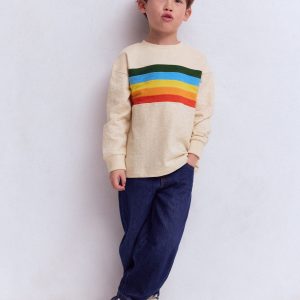 Relaxed Mid-weight T-shirt-Oatmeal Marl