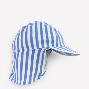 Fun Sun Safe Boys Hat-Forget Me Not Blue Stripe