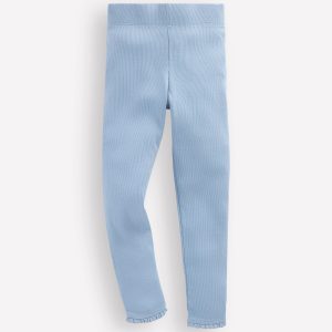 Ribbed Leggings-Glacier Blue