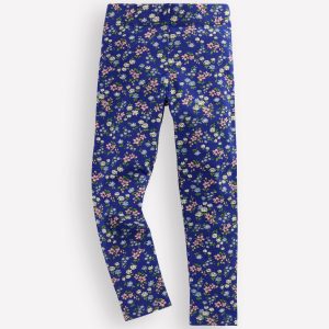 Fun Leggings-Blue Floral