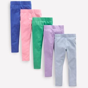 5-Pack Leggings-Soft Rainbow