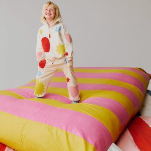 Printed Cosy Sweatpants-Applique Shapes