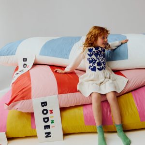 Drop Waist Sweatshirt Dress-Oatmeal Marl Appliqué