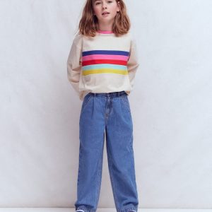 Pleat Jeans-Mid Vintage Denim