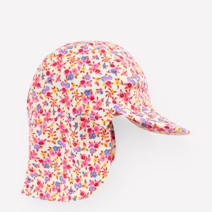 Fun Sun Safe Girls Hat-Pink Ditsy Floral