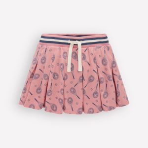 Pleated Jersey Skort-Pink Tennis