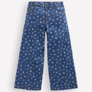 Wide Leg Jean-Denim Floral