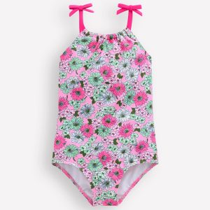 Tie Shoulder Swimsuit-Lilac Chiffon Cornflower