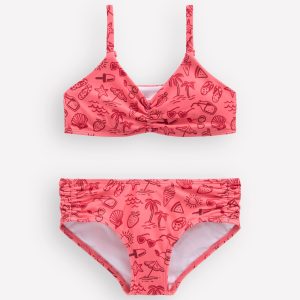 Ruched Bikini-Pink Holiday