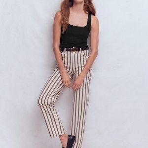 Double Layer Square Neck Vest-Black