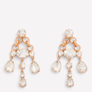 Mega Jewel Earrings-Clear