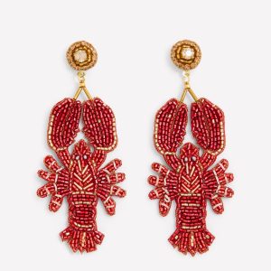 Novelty Beaded Earrings-Lobster