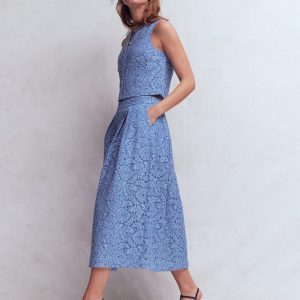 Verity Lace Skirt-Cornflower Blue